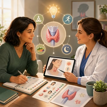 Health literacy is the most modifiable determinant of the success rate of thyroid treatments. Still, many U.S. healthcare practices treat education on health conditions as a garnish on a plate they never intended to serve.  As a patient, you’ve probably felt the frustration that often comes with the conventional 15-minute appointment that many U.S.-trained physicians offer, which usually ends with a prescription for levothyroxine and a vague sense that all of your concerns were dismissed. Data and my own work in coaching patients show that the real issue isn’t just levothyroxine prescriptions being the one-size-fits-all treatment offered to patients with hypothyroidism, but rather, the failure to educate patients about their thyroid problems.  Health Literacy: More Than Just a Pamphlet  A recent Brazilian study put hard numbers behind what many thyroid patients sense intuitively. Researchers found that limited health literacy was independently associated with poorer biochemical control of hypothyroidism, including higher TSH concentrations and greater dose requirements for levothyroxine. In other words, patients who don’t understand their health issues are more likely to fall sick.  In the US, specialist visits with an endocrinologist might be longer than primary care visits, but not necessarily more effective, nor include any discussion of diet, lifestyle, and so on. A common pain point mentioned by patients is a US endocrinologist’s ability to read a thyroid panel.  At times, this means the patient must whip out their phone and spend the expensive session Googling normal lab ranges for TSH and free T4–among other numbers. For an endocrinologist, these numbers should be known by heart as the core of thyroid management.  While there are often complaints about how short primary care visits are, the average US patient has likely also experienced long, drawn-out visits that seemed ineffective and lacked depth.  At times, as the patient, you feel you have to manage the provider who seems to be spinning in circles, dubious about how to troubleshoot a problem, and blaming you as the patient for damaging everything in their lives from the reason why their practice revenue is low (and no, disabled patients are not a revenue loss to a clinic) to the reason why their machines are broken or to the reason why technology isn’t working to faulting the patient for not magically improving without any logical cause-and-effect reasoning applied to introduce a sound solution.   You end up leaving the clinic with a hefty specialist bill, a prescription, perhaps a lab slip, and zero framework for understanding why your thyroid gland is struggling, factors beyond levothyroxine that might influence its performance, or questions that would help reveal the root causes of your symptoms. The Brazilian study concluded that health literacy is a modifiable determinant of treatment success. Our healthcare system is not modifying it.  [Related: How Do I Talk to My Doctor About My Thyroid? A Self-Advocacy Guide for the 15-Minute Appointment]  How Health Literacy Connects to Epistemology and What Is Epistemology?  I’ve spent years as an adult educator and mixed-methods researcher, and one word keeps surfacing when I talk with Colombian clinicians about our approach to health literacy: epistemological.  It’s the branch of philosophy that asks how we know what we know, what counts as valid knowledge, and how we evaluate the reliability of our sources. Colombian clinicians I’ve worked with demonstrate a foundational confidence not only in what they know but in their capacity to learn what they don’t yet know.  Meanwhile, I routinely encounter U.S. clinicians who crumble or become defensive when a patient presents a knowledge gap in their scope of practice. I’ve even received emails from U.S. providers asking for emotional reassurance that it’s acceptable not to be competent in an area central to the conditions they manage.  This isn’t a personal failing of individual doctors. It’s the predictable product of a training system that largely teaches what to know without questioning authority, without adequately teaching how to know. The U.S. medical education system ends up producing practitioners who perceive the boundaries of their knowledge as threats to their authority rather than invitations to learn.  There is also a gendered dimension to this dynamic. Several U.S. female physicians have told me that part of surviving medical training involved learning when and how to defer to established authorities, particularly male authorities.  Emerging research has described this phenomenon as 